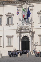 Italy, Lazio, Rome, Quirinal Hill, changing of the guard ceremony, Piazza del Quirinale.