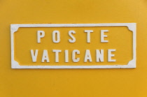 Italy, Lazio, Rome, Vatican City, St Peter's Square, Vatican Post box.