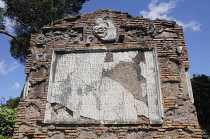 Italy, Lazio, Rome, Via Appia Antica, ruins along the way.