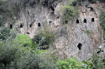 Italy, Lazio, Rome, Tivoli, Villa Gregoriana, Miollis Tunnels.