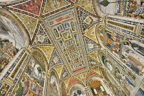 Italy, Tuscany, Siena, Siena Cathedral, The Piccolomini Library.
