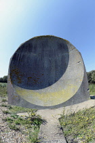 England, Kent, Denge, 20ft Experimental Sound Mirror built in 1928, precursor to RADAR, at Greatstone.