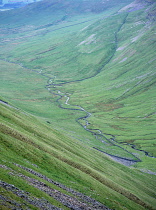 England, Cumbria, North West Penines, View over High Cup Gill.