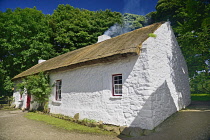 Ireland, County Tyrone, Ulster American Folk Park, the Mellon Homestead, boyhood home of Thomas Mellon founder of the Mellon Bank in America and also a successsful lawyer and judge.