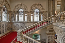 Ireland, County Antrim, Belfast, City Hall, The Grand Staircase.