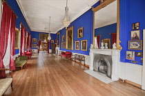 Ireland, County Mayo, Westport House, 17th century former ancestral home of the Browne family, The Long Portrait Gallery.