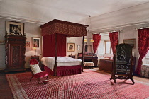 Ireland, County Mayo, Westport House, 17th century former ancestral home of the Browne family, the Red Bedroom.