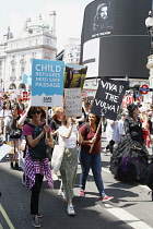 England, London, Anti Trump Protesters.