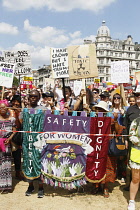 England, London, Anti Trump Protesters.