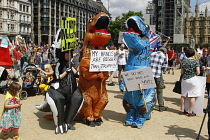 England, London, Anti Trump Protesters.