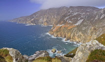Ireland, County Donegal,  Cliffs at Slieve League.
