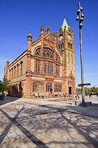 Northern Ireland, County Derry, The Guild Hall, view from the city's Guild Hall Square.
