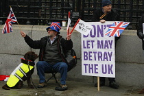 England, London, Westminster, Parliament Square, Brexit demonstrations.