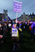 England, London, Westminster, Parliament Square, Brexit demonstrations.