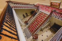 Ireland, County Dublin,  Dublin Castle, The Grand Staircase from Battleaxe Landing.