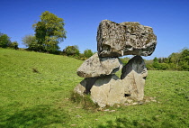 Ireland, County Longford, Aughnacliffe Dolmen.