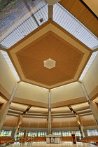 Ireland, County Mayo, Knock Marian Shrine, The Basilica interior.