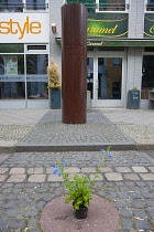 Germany, Berlin, Mitte, Zimmerstrasse, Memorial to Peter Fechter killed trying to cross to the west during constuction of the Wall.
