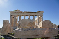 Greece, Attica, Athens, Acropolis, The Parthenon ruins.