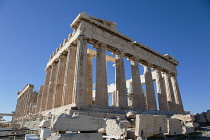 Greece, Attica, Athens, Acropolis, The Parthenon ruins.