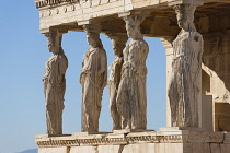 Greece, Attica, Athens, Acropolis The Caryatids on the Erechtheion.