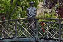 Hungary, Budapest, Statue of Imre Nagy opposite the Hungarian Parliament Building, Communist Politician and reformer who was executed after the 1956 Revolution.