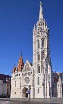 Hungary, Budapest, Matthias Church, View of its facade.