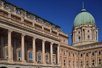 Hungary, Budapest, Buda Castle with its spectacular dome.