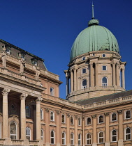 Hungary, Budapest, Buda Castle with its spectacular dome.