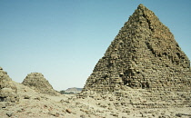 Sudan, Nuri, El Nuri pyramids on the West bank of the Nile  burial place of twenty-one kings and fifty-two queens and princes.