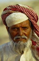 Qatar, General, Portrait of a Bedouin man.