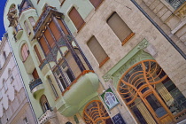 Hungary, Budapest, Bedo House apartment block, an art Nouveau building dating from 1903.