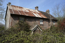 England, East Sussex, Uckfield, Derelict building on Eastbourne Road.