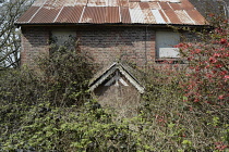 England, East Sussex, Uckfield, Derelict building on Eastbourne Road.