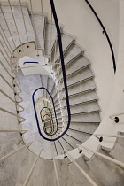 Germany, Bavaria, Munich, Staircase in the City Hotel looking down from 6th floor.