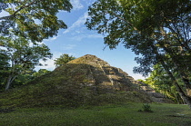 Guatemala, Mayan civilization ruins at Tikal National Park, a UNESCO World Heritage site, Mundo Perdido or Lost World complex.