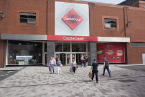 Ireland, North, Belfast, Entrance to Castle Court shopping centre in Berry Street.