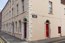 Ireland, North, Belfast, Traditional Georgian architecture in Little May Street.