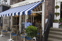 Ireland, North, Belfast, Exterior of the Chubby Cherub restaurant on Chichester street.