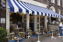 Ireland, North, Belfast, Exterior of the Chubby Cherub restaurant on Chichester street.