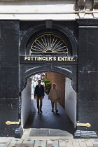 Ireland, North, Belfast, Ann Street, Entrance to Pottingers entry.