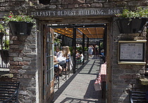 Ireland, North, Belfast, Cathedral Quarter, Exterior of the Dirty Onion and Yardbird, Bar & Restaurant on Hill Street.