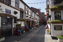 Ireland, North, Belfast, Cathedral Quarter, Exterior of the the Duke of york pub in Commercial Court.