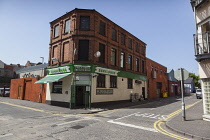 Ireland, North, Belfast, Sunflower Public House on the corner Union Street and Kent Street.