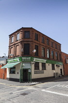 Ireland, North, Belfast, Sunflower Public House on the corner Union Street and Kent Street.