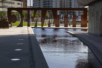 Ireland, North, Belfast, Titanic Quarter, Visitor centre designed by Civic Arts & Eric R Kuhne.