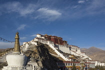 The Potala Palace was founded about 1645 A.D. and was the former summer palace of the Dalai Lama and is a part of the Historic Ensemble of the Potala Palace, Lhasa - a UNESCO World Heritage Site.  Lha...