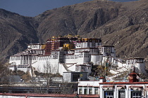 The Potala Palace was founded about 1645 A.D. and was the former summer palace of the Dalai Lama and is a part of the Historic Ensemble of the Potala Palace, Lhasa - a UNESCO World Heritage Site.  Lha...