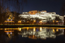 The Potala Palace was founded about 1645 A.D. and was the former summer palace of the Dalai Lama and is a part of the Historic Ensemble of the Potala Palace, Lhasa - a UNESCO World Heritage Site.  Lha...