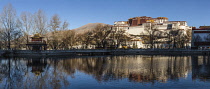 The Potala Palace was founded about 1645 A.D. and was the former summer palace of the Dalai Lama and is a part of the Historic Ensemble of the Potala Palace, Lhasa - a UNESCO World Heritage Site.  Lha...